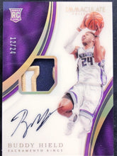 BUDDY HIELD 2016-17 IMMACULATE ACETATE #12/24 ROOKIE PATCH AUTOGRAPH AUTO RC KINGS